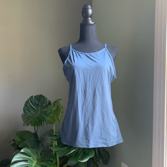 Blue Nike Drifit Tank with Low Back - Picture 2 of 6